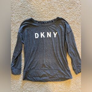 DKNY Sport Heathered Gray Top